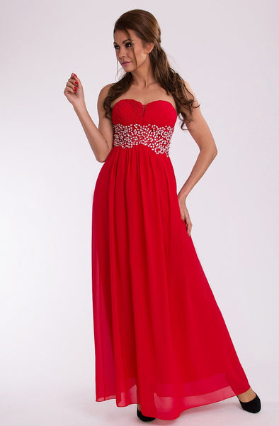 EVA & LOLA DRESS - RED 9610-2