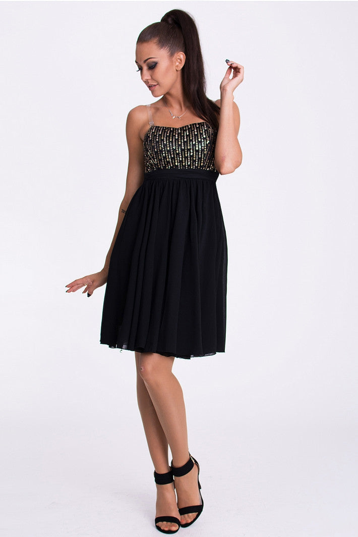 EVA & LOLA DRESS - BLACK 17001-1