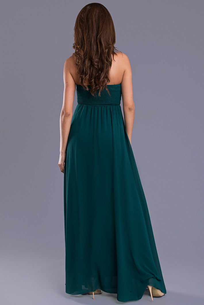 EVA & LOLA DRESS - dark green 7909-8