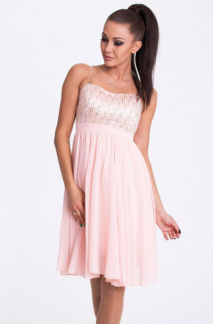 EVA & LOLA DRESS - powder pink 17001-2