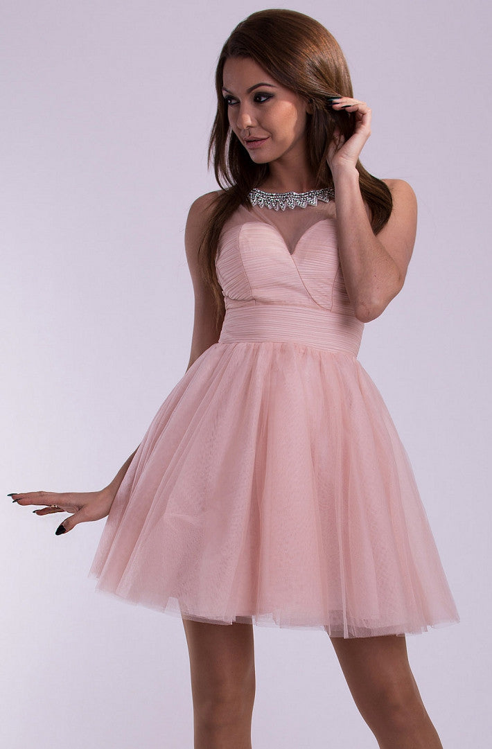 EVA & LOLA DRESS powder pink 10012-2