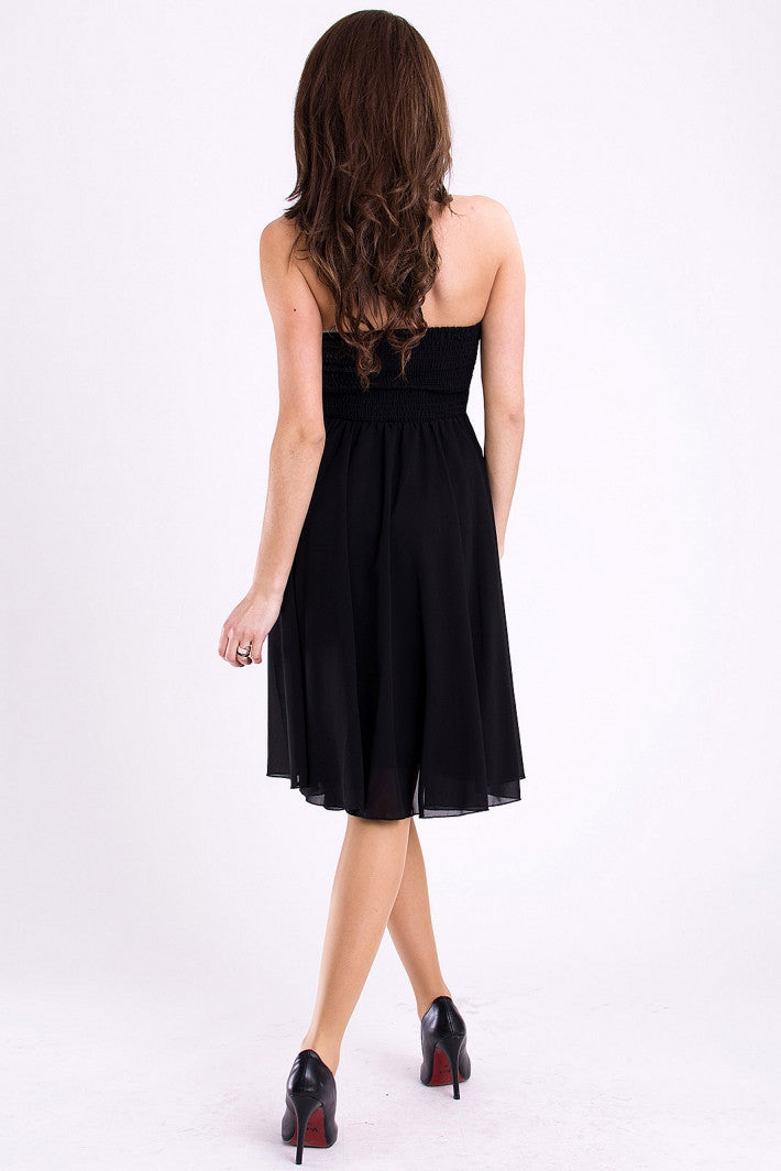 EVA & LOLA DRESS - BLACK 11007-1