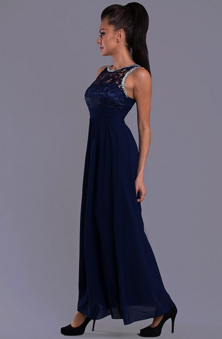 EVA & LOLA DRESS - NAVY BLUE 7815-2