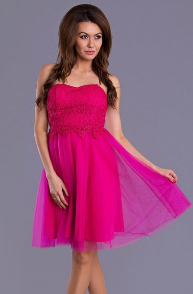 PINK BOOM DRESS - Fuchsia 9012-3