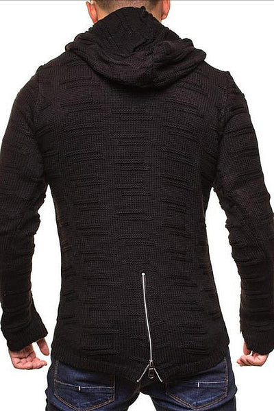 MALE LONG SWEATER CRSM - BLACK 9500-1