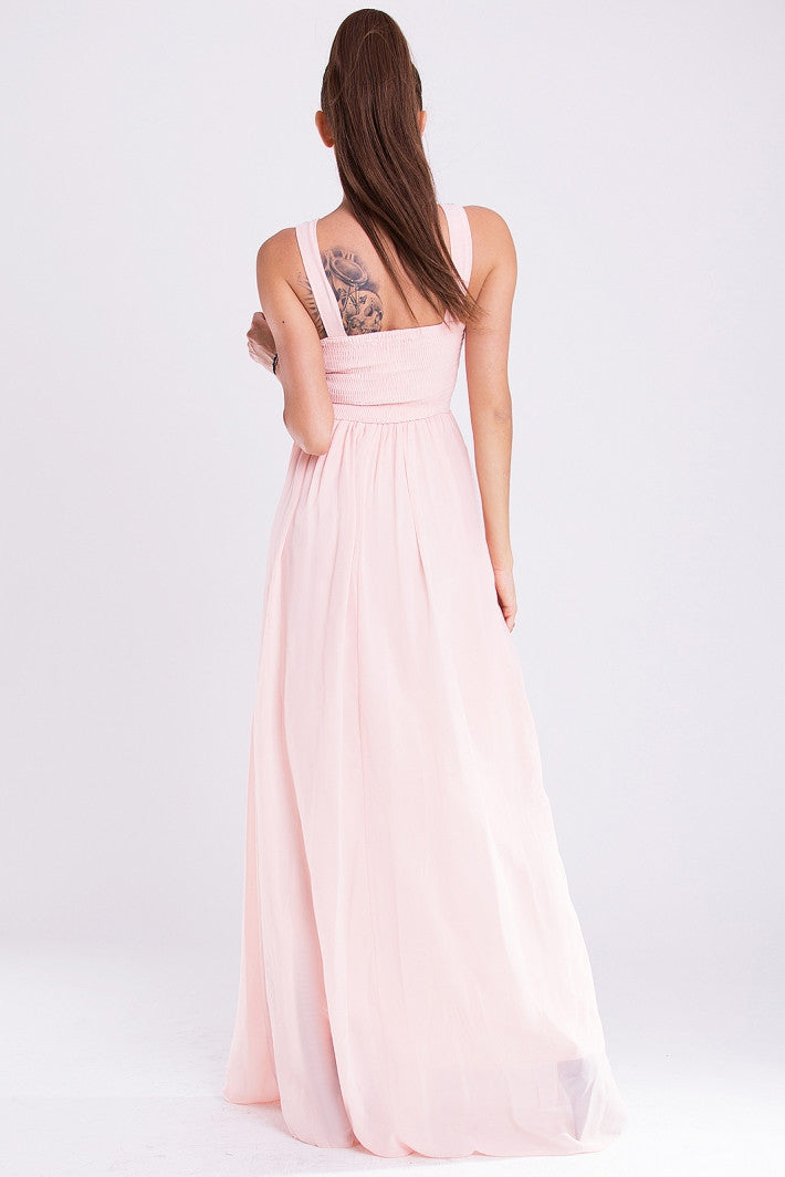 EVA&LOLA   DRESS - powder pink 19011-1