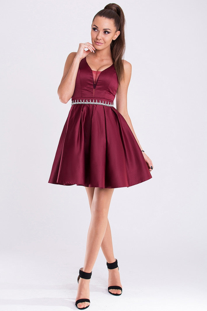 EVA & LOLA DRESS - PLUM 19013-2