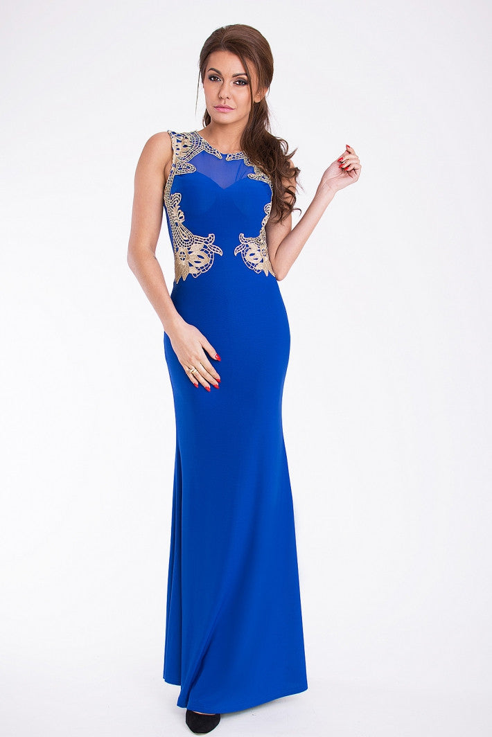 EVA & LOLA DRESS - cobalt 9611-3