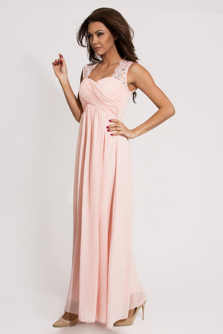 EVA & LOLA DRESS - powder pink 9711-4