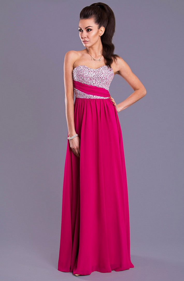 EVA & LOLA DRESS - FUCHSIA 7816-3