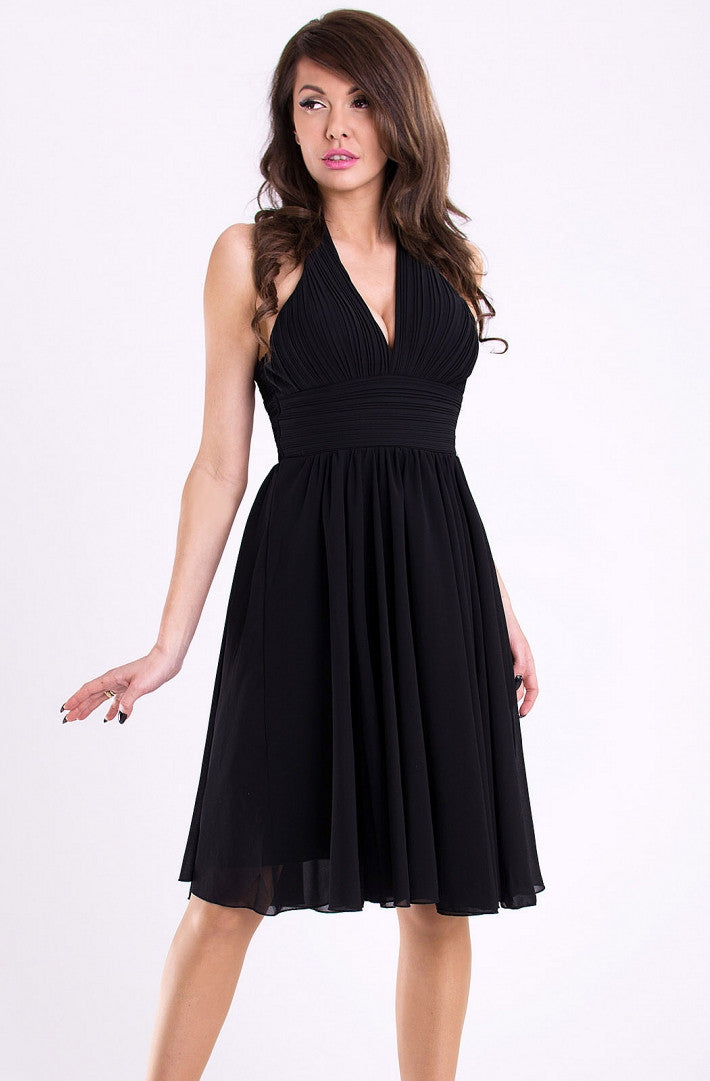 EVA & LOLA DRESS - BLACK 11007-1