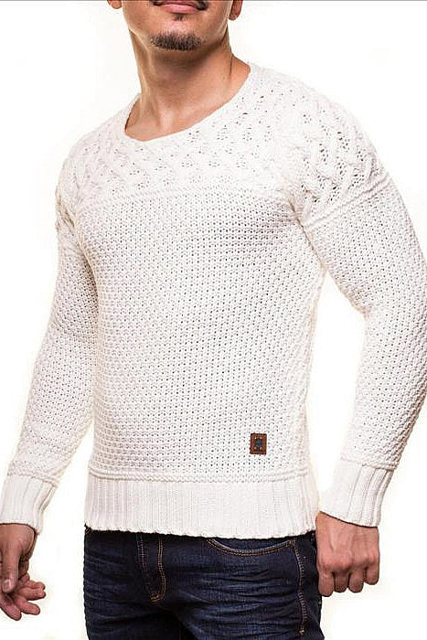 MALE SWEATER CRSM - WHITE 9516-2