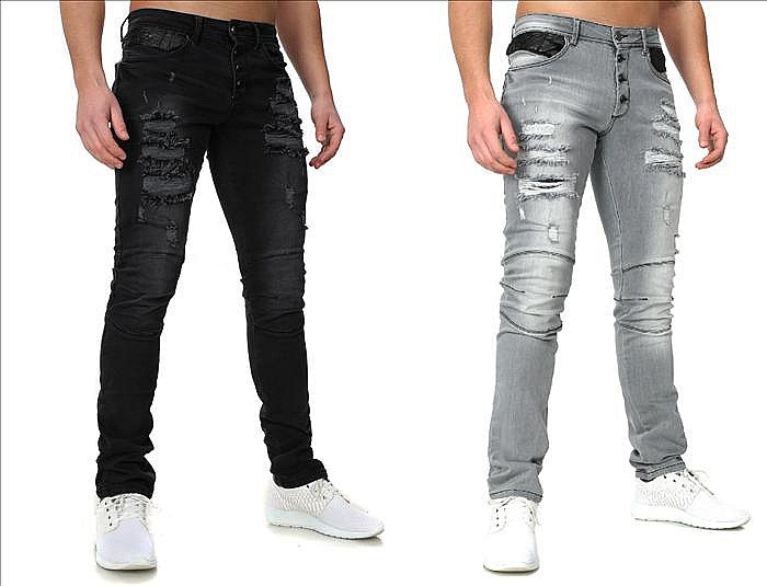 CRSM DESTROYED JEANS FOR MEN - 16001-2