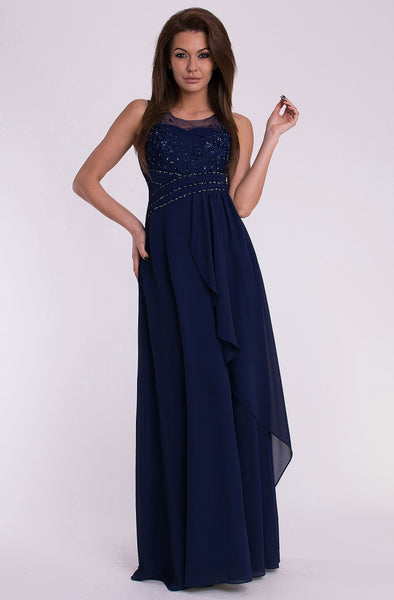 EVA & LOLA LONG DRESS - BLUE 10005-1