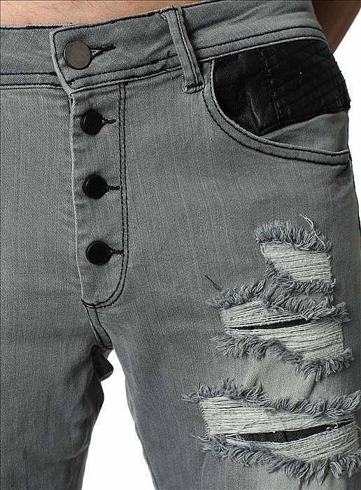 CRSM DESTROYED JEANS FOR MEN - 16001-1