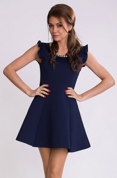 PINK BOOM DRESS - NAVY BLUE 9605-1