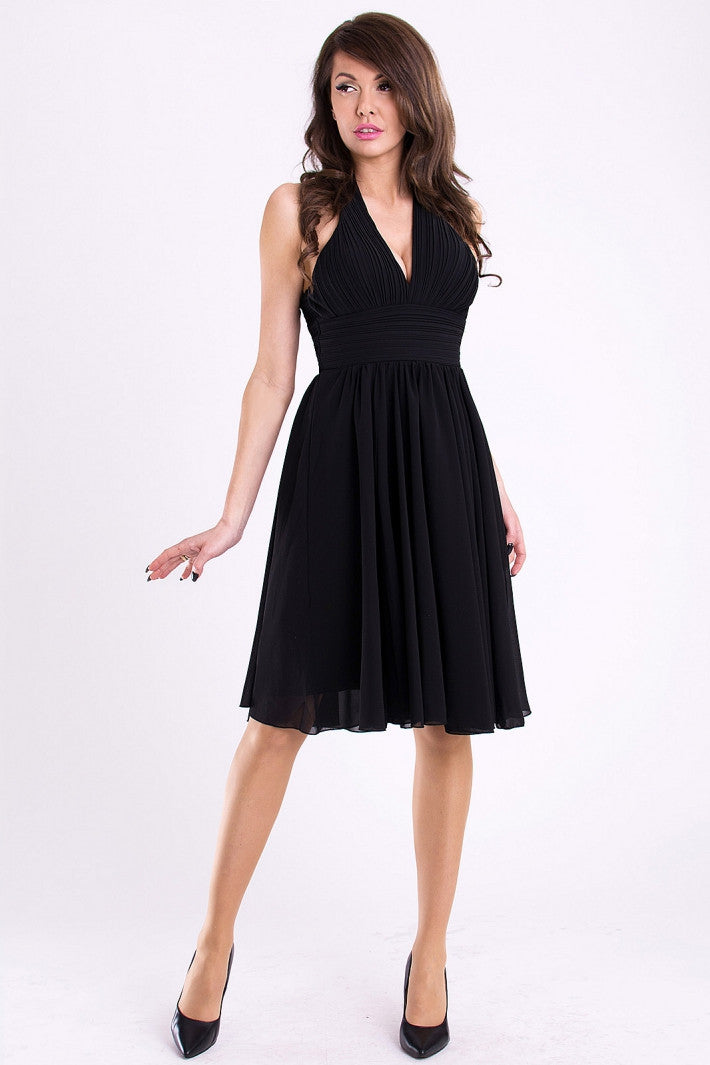 EVA & LOLA DRESS - BLACK 11007-1