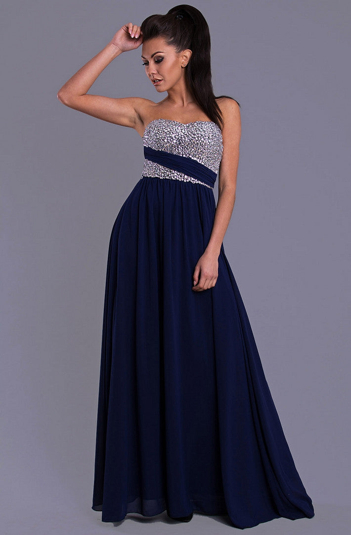 EVA & LOLA DRESS - NAVY 7816-2