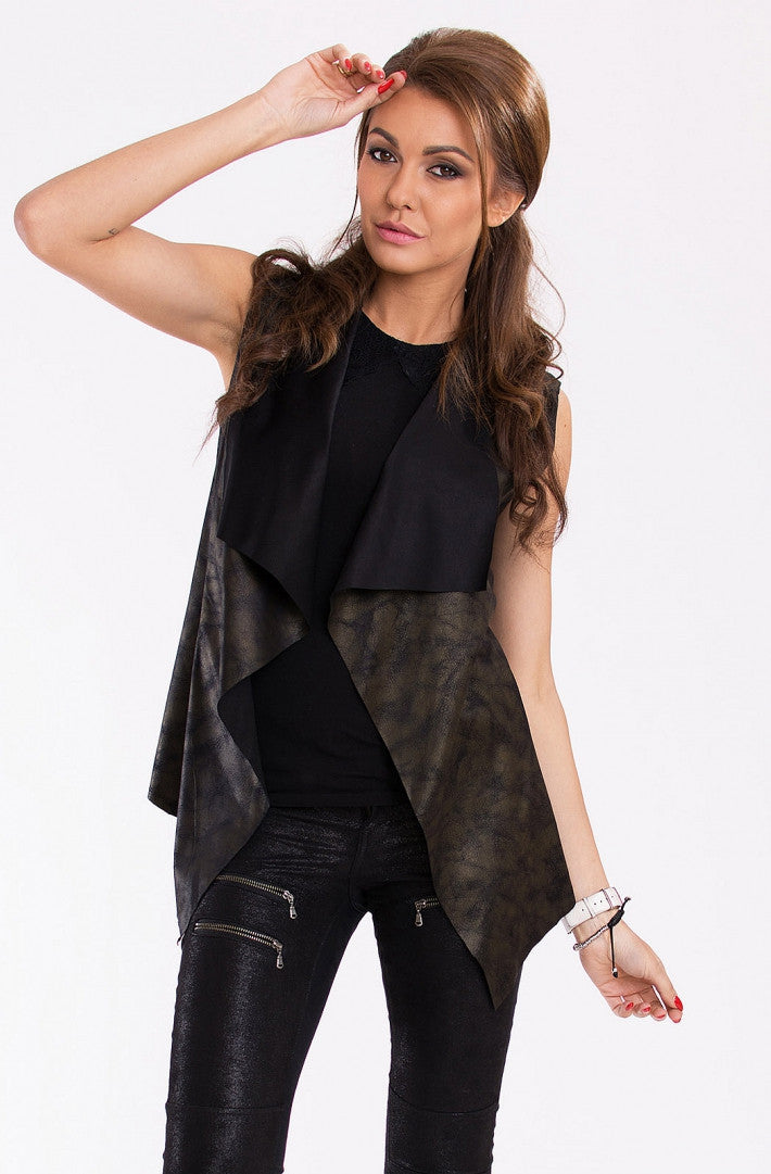 PINK BOOM VEST - BLACK 9607-1