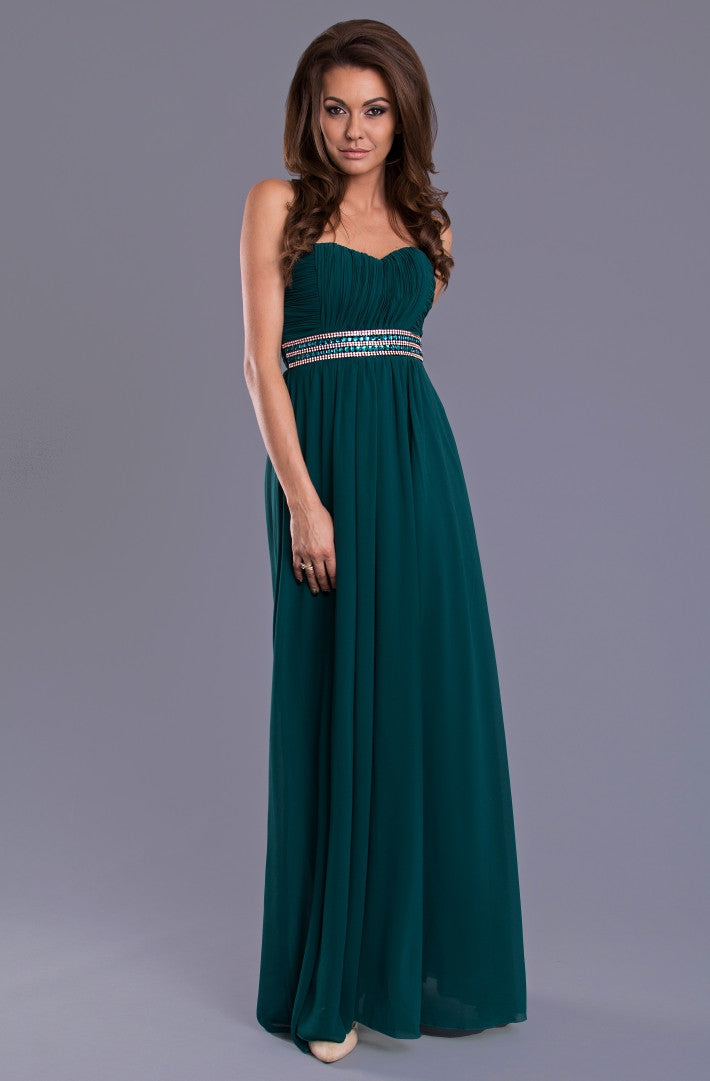 EVA & LOLA DRESS - dark green 7909-8