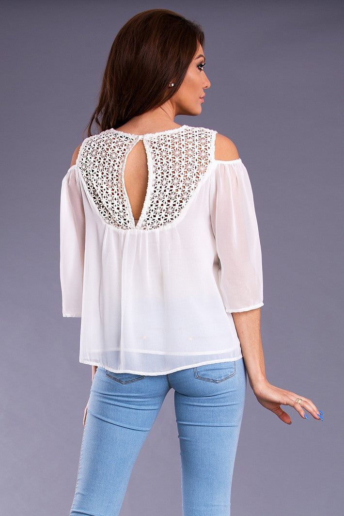 DROLE DE COPINE BLOUSE - WHITE 8616-3