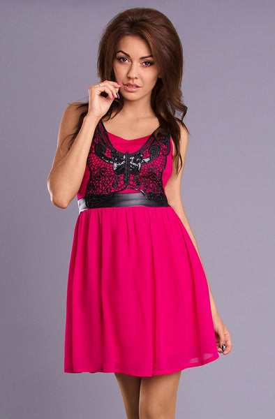 EMAMODA DRESS - FUCHSIA 7201-1