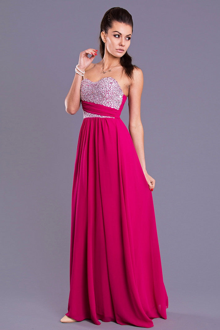 EVA & LOLA DRESS - FUCHSIA 7816-3