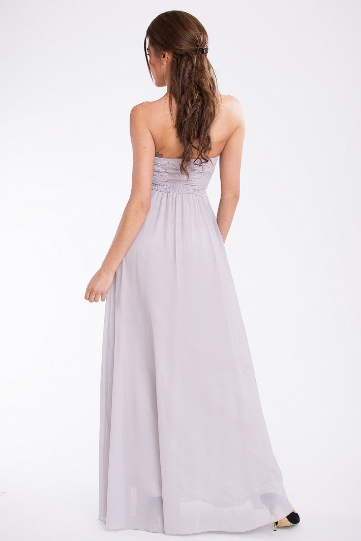 EVENING DRESS EVA & LOLA DRESS - GREY 7909-9