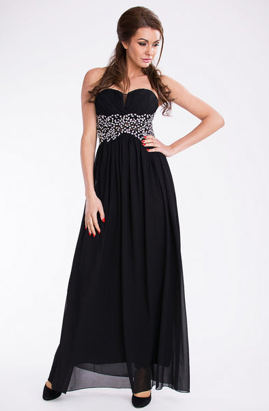 EVA & LOLA DRESS - BLACK 9610-1