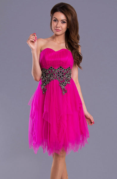 PINK BOOM DRESS - Fuchsia 9010-2