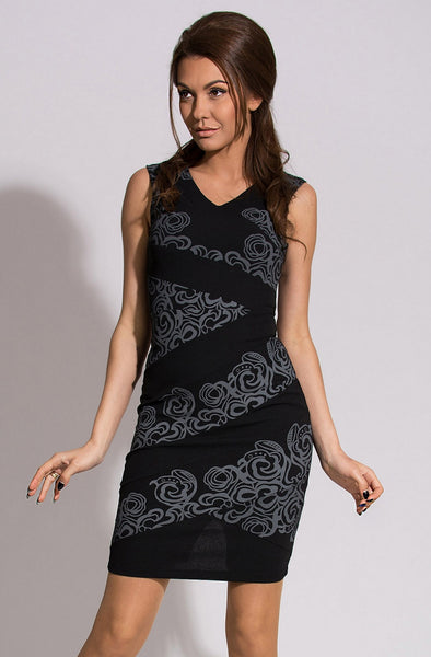 EMAMODA DRESS - BLACK 9906-1