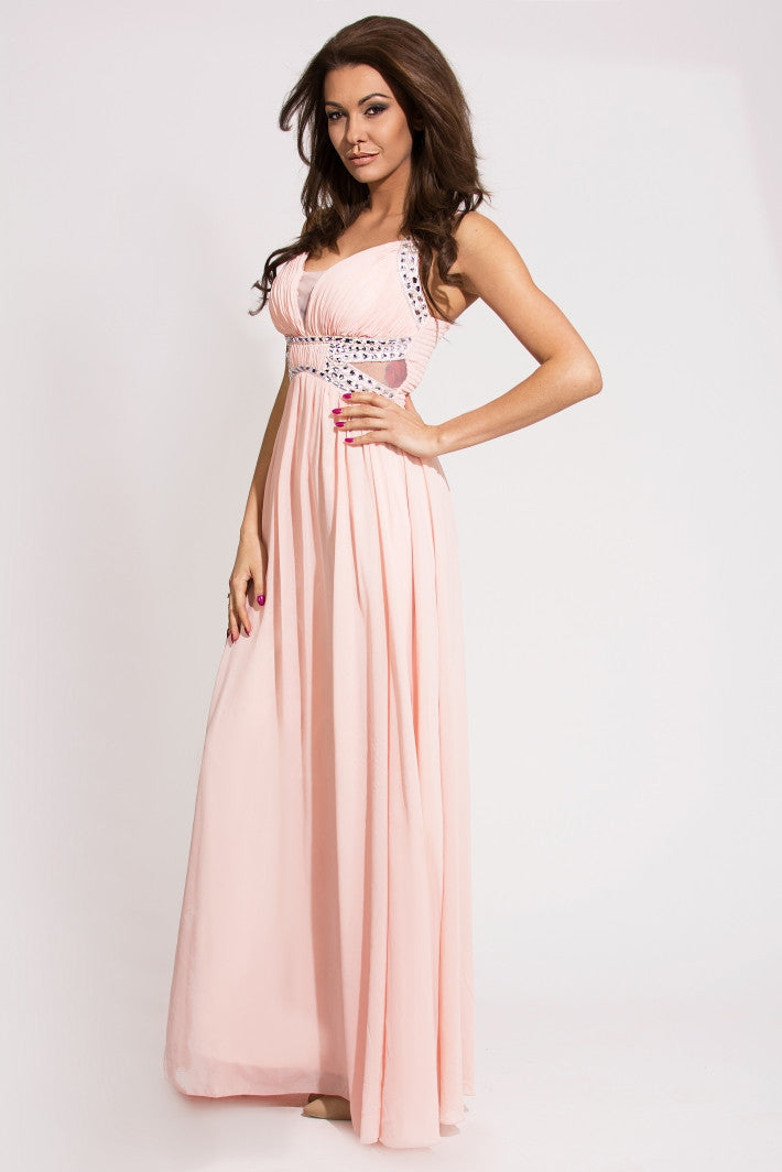 EVA & LOLA DRESS - powder pink 9707-2