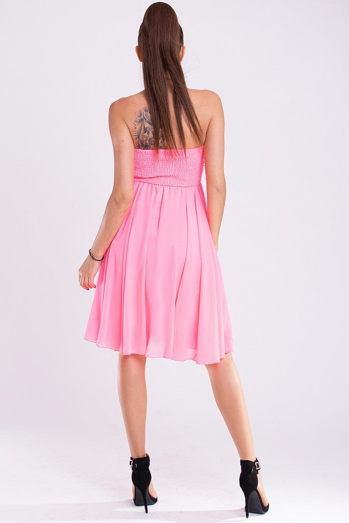 EVA & LOLA DRESS - NEON PINK 19010-4