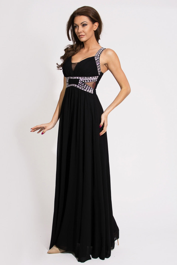 EVA & LOLA DRESS - BLACK 9707-3