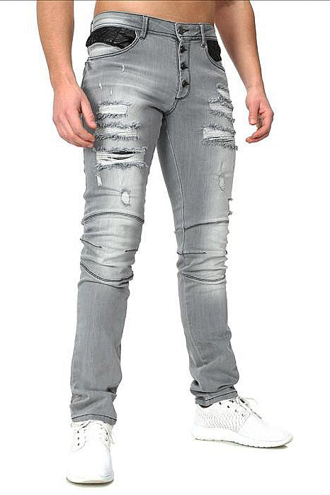 CRSM DESTROYED JEANS FOR MEN - 16001-1