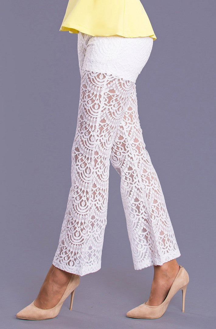 DROLE DE COPINE  TROUSERS - WHITE 8716-2