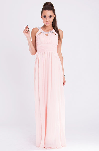 EVA&LOLA   DRESS - powder pink 19011-1