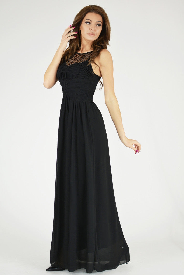 EVA & LOLA DRESS - BLACK 9709-1