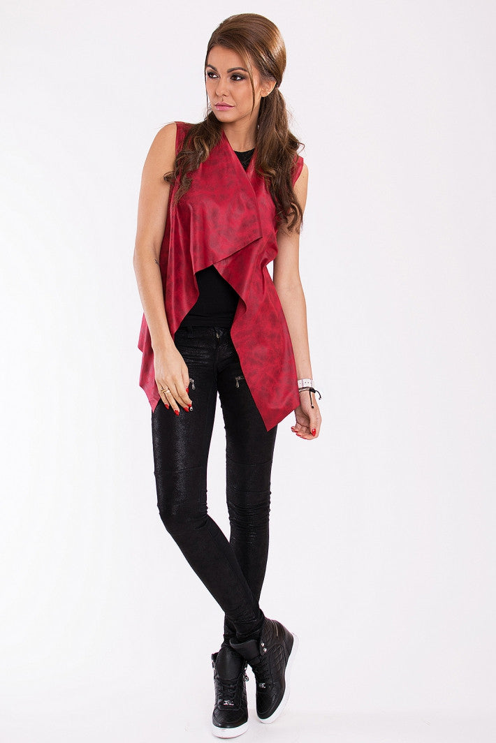 PINK BOOM  VEST - Maroon 9607-2