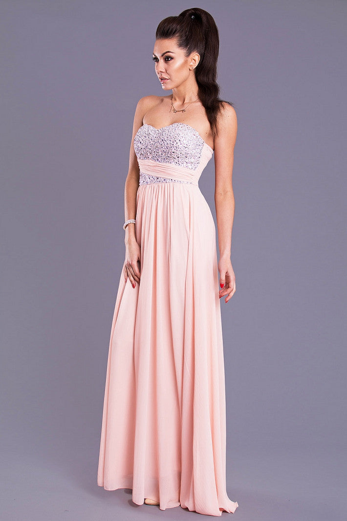 EVA & LOLA DRESS - LIGHT PINK 7816-4