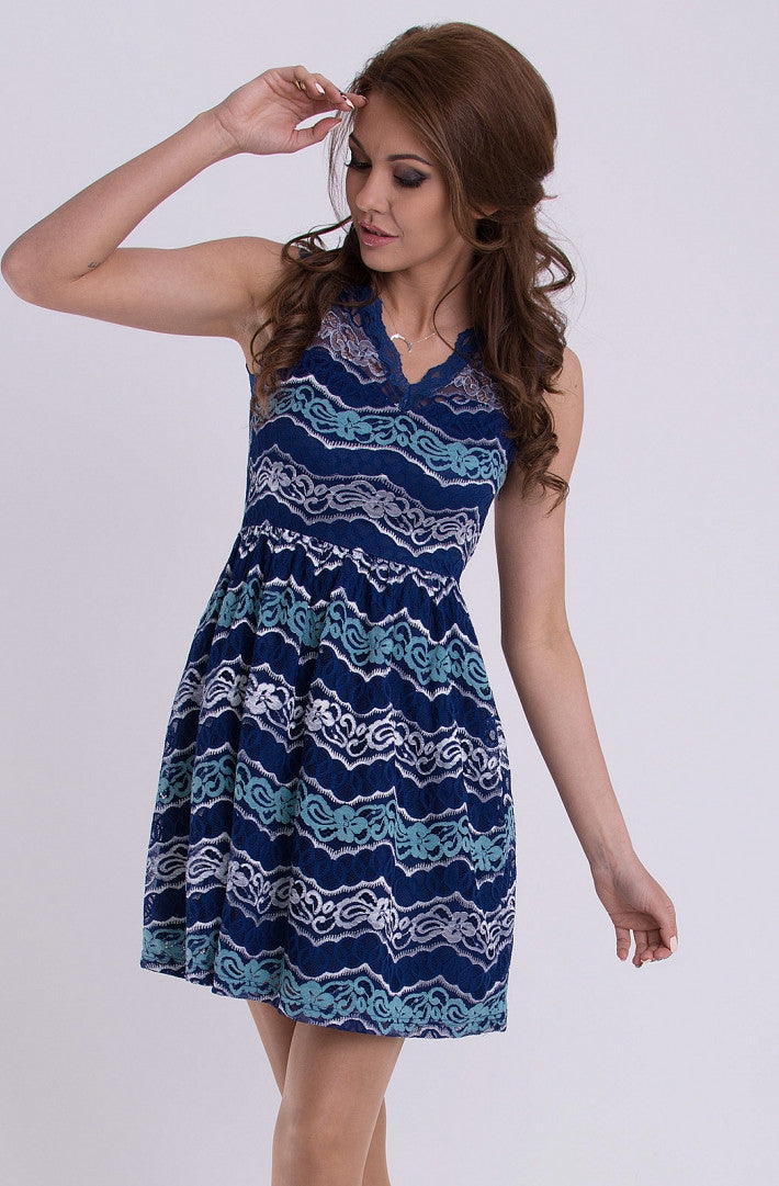 EMAMODA DRESS - NAVY BLUE 13001-2