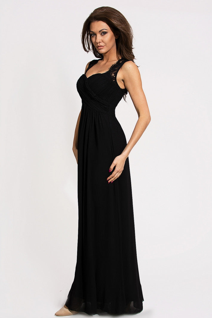 EVA & LOLA DRESS - BLACK 9711-1