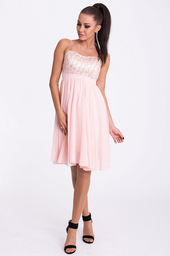 EVA & LOLA DRESS - powder pink 17001-2