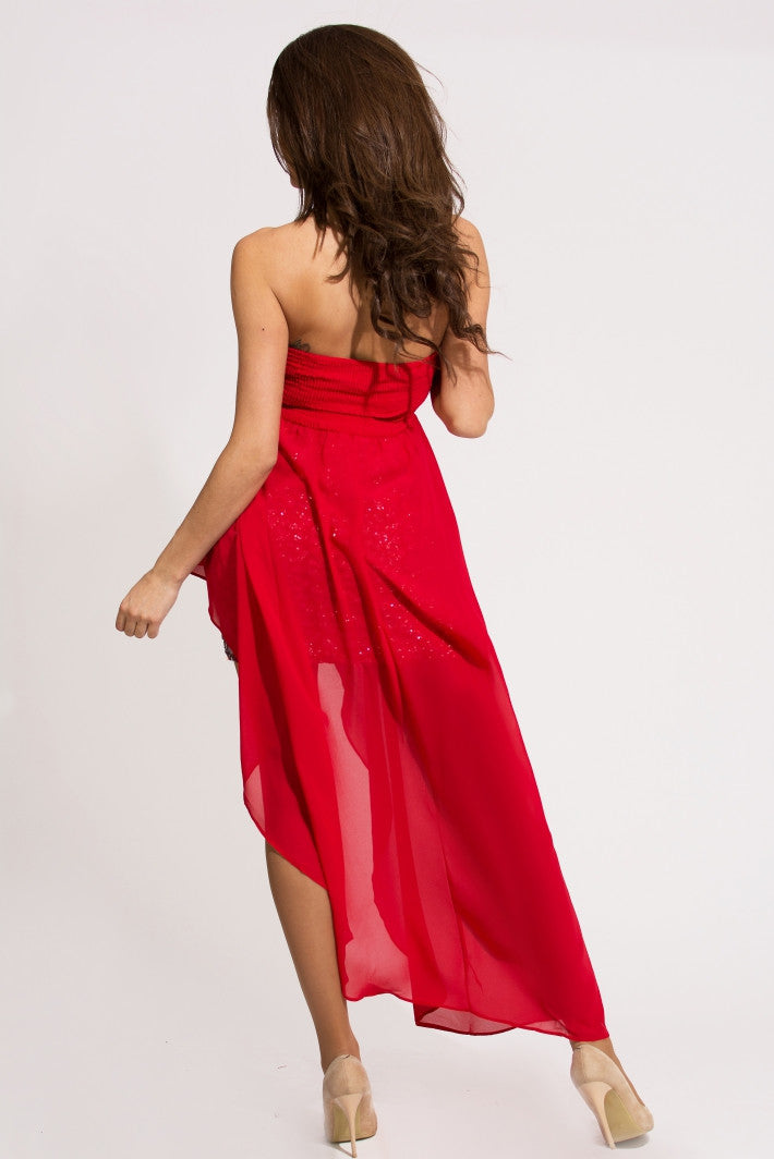 EVA & LOLA DRESS - RED 9708-3