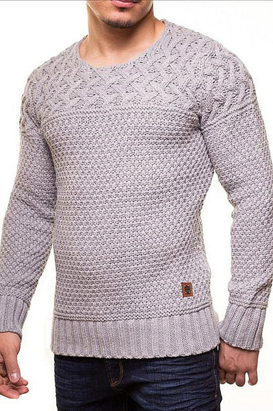 MALE SWEATER CRSM - GREY 9516-3