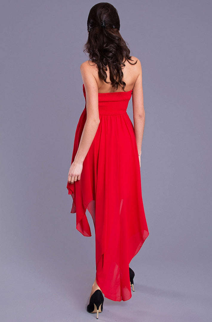 EVA & LOLA DRESS -RED 8021-3