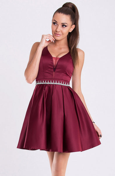 EVA & LOLA DRESS - PLUM 19013-2