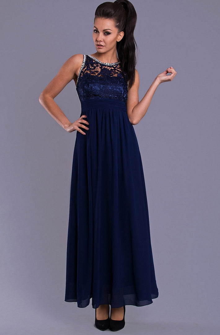 EVA & LOLA DRESS - NAVY BLUE 7815-2