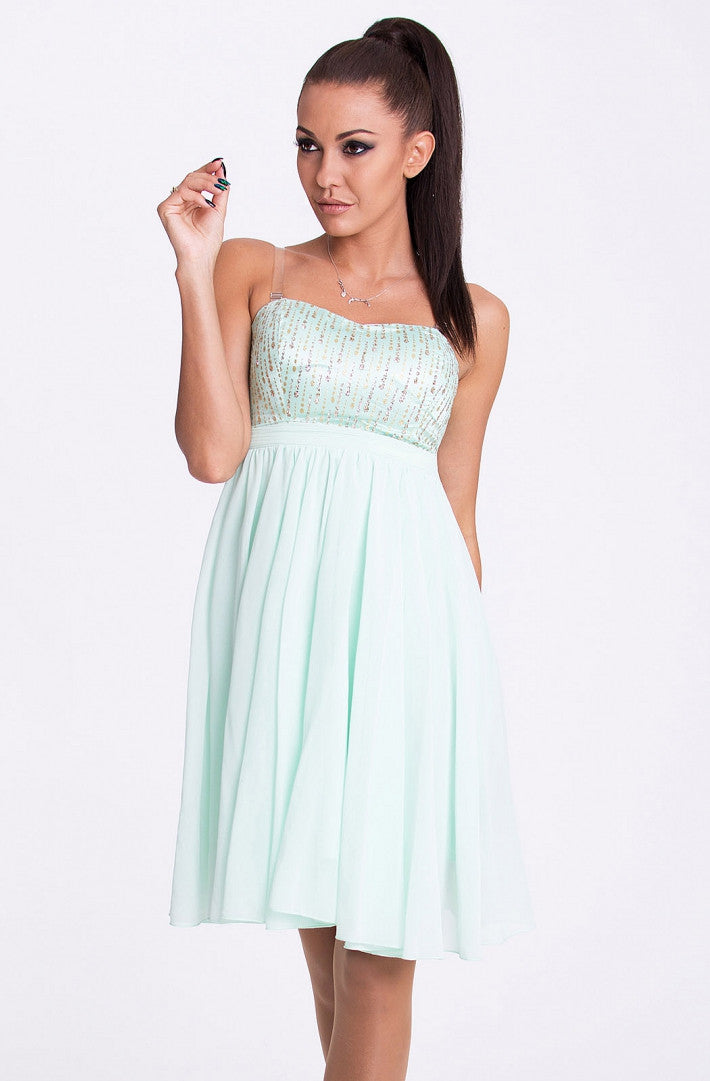 EVA & LOLA DRESS - pistachio 17001-5