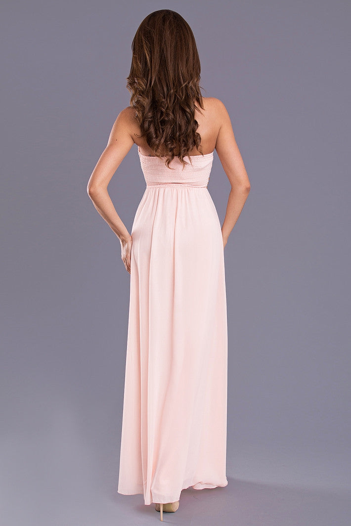 EVA & LOLA DRESS -LIGHT PINK 7909-3